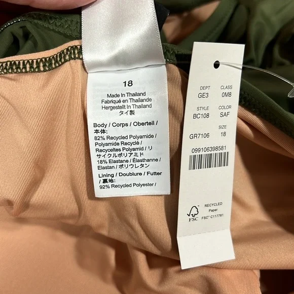 🆕 J. Crew Ruched Shoulder One Piece Swimsuit . 18. NWT!💥💥 - Picture 7 of 15